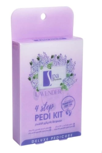 مجموعة بدكير باللافندر من سبا سيستم - 4 قطع