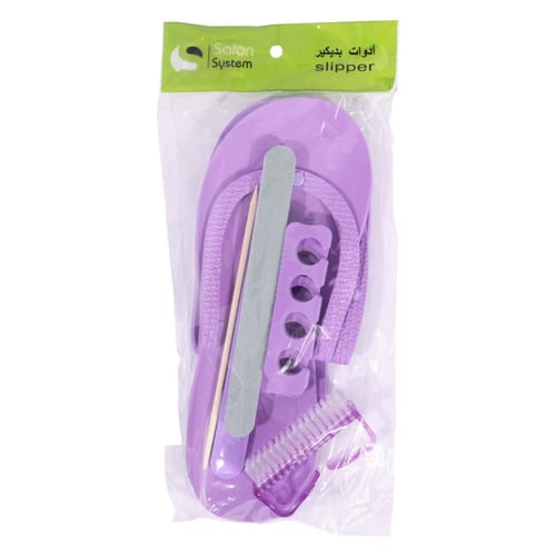 مجموعة بديكير متكاملة باللون البنفسجي من صالون سيس...