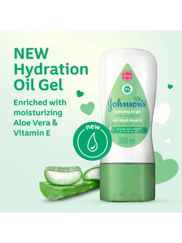 جل زيت مرطب للأطفال بالصبار وفيتامين E من جونسون ،...