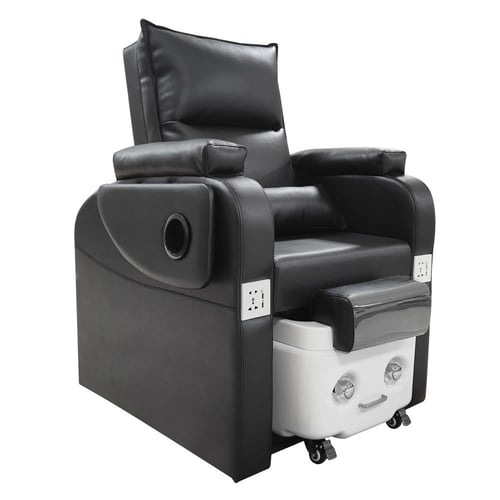 كرسي بدكير متصل مع حوض عادي بعجلات من صالون سيستم...