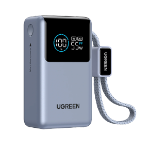 بنك طاقة Ugreen Nexode Pro مزود بكابل مدمج مع منفذ...