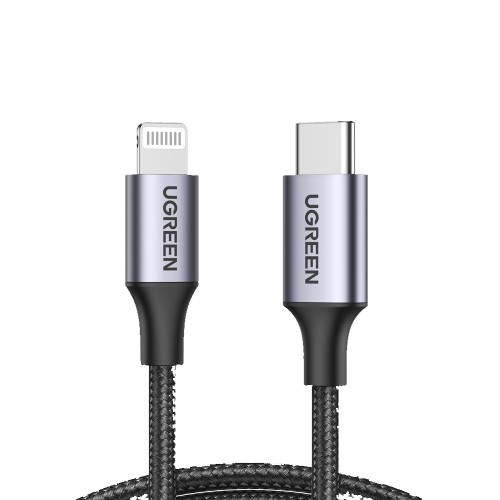 يوجرين سلك شاحن نايلون مظفر USB-C إلى آيفون بطول 1...
