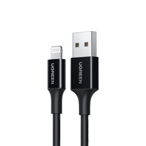 يوجرين سلك شاحن USB إلى آيفون بطول 2 م - أسود