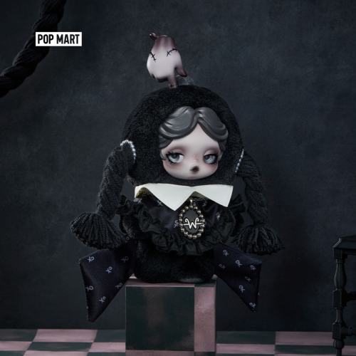 SKULLPANDA x Wednesday Plush (Classic Dress Versio...