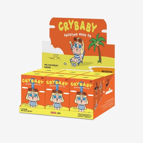 CRYBABY Vacation Mode On Series-Vinyl Plush Pendan...