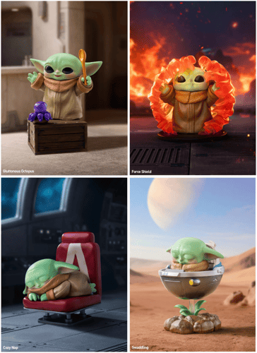 Star Wars Grogu Tiny But Mighty Series Figures