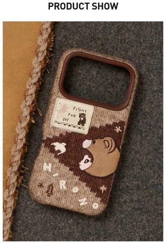 Hirono Road Journal Series- Knitted Phone Case