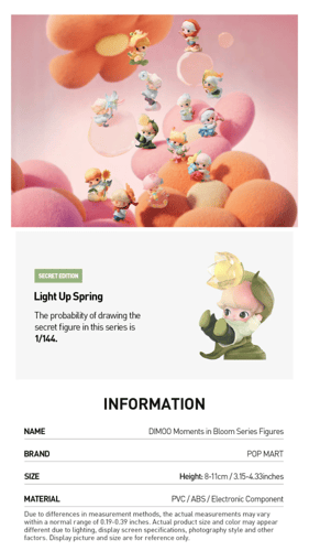 DIMOO Moments in Bloom Series Figures