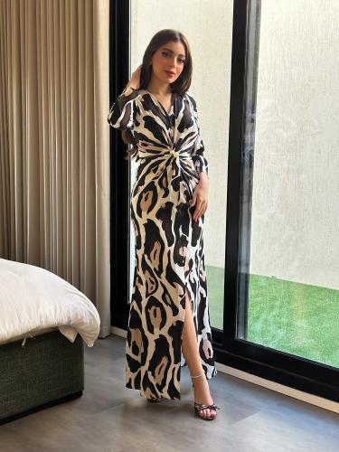 فستان سهرة طويل شيفون زبير ا