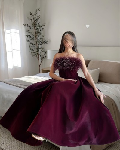 فستان سهرة بريش