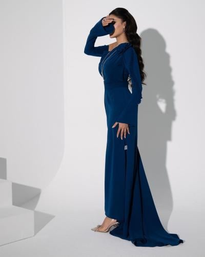 فستان سهرة ازرق باربي