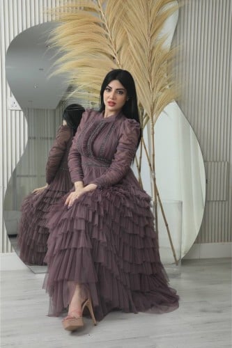 فستان سهرة طبقات