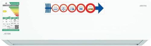 مكيف اسبيليت Arrow بارد أبيض بواجهة رقمية ومروحة ش...