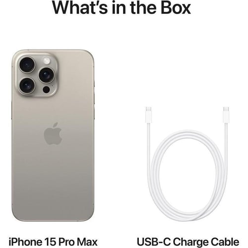 هاتف ذكي Apple iPhone 15 Pro Max تيتانيوم 256GB بش...