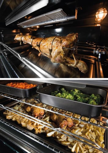 فرن غاز Glemgas 1200×600×920 مم ستانلس ستيل 6 شعلا...