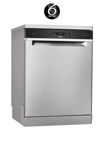 غسالة صحون Whirlpool استانلس ستيل 14 طقم، 3 رفوف،...