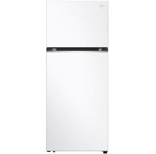 ثلاجة فريزر علوي LG سعة 375 لتر بضاغط عاكس أبيض لل...