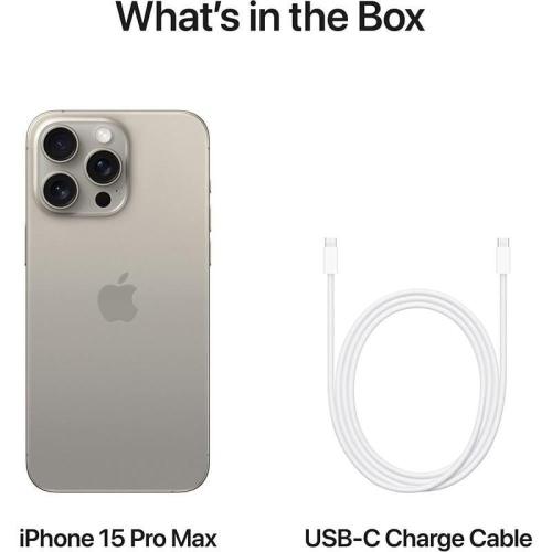 هاتف ذكي Apple iPhone 15 Pro Max تيتانيوم 256GB بش...