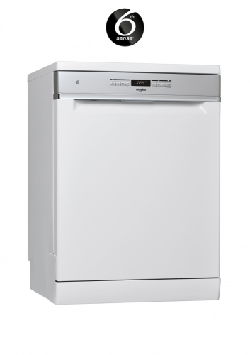 غسالة صحون Whirlpool سعة 14 طقم 3 رفوف بحاسة6 وتجف...