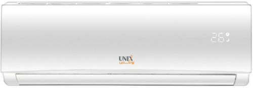 مكيف جداري UNIX بارد فقط بشاشة رقمية بلون أبيض للم...