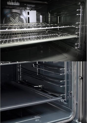 فرن غاز كهربائي Glem مقاس 60×90 استيل مع 5 شعلات س...