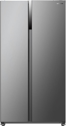 ثلاجة دولابية Hitachi سعة 18.6 قدم فضي لتخزين الطع...