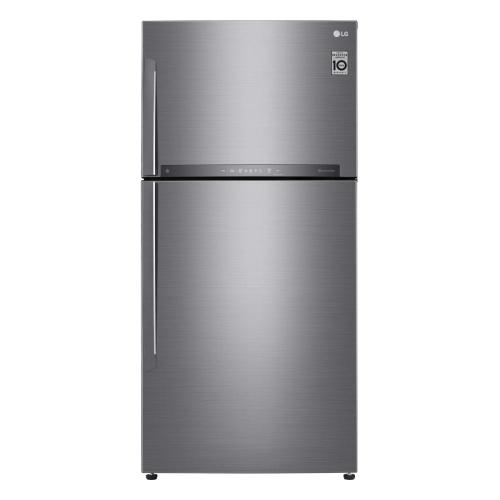 ثلاجة بابين LG سلفر 20.9 قدم (سعة فريزر 174 لتر) ل...
