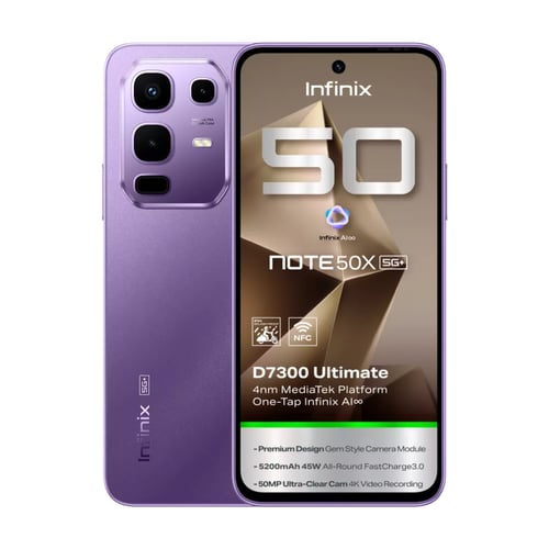 جوال انفنكس - Infinix NOTE 50X 5G+ - 256GB | 8GB R...