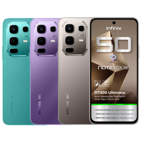 جوال انفنكس - Infinix NOTE 50X 5G+ - 256GB | 8GB R...