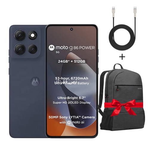جوال موتورولا - motorola moto g86 Power 5G - 512GB...