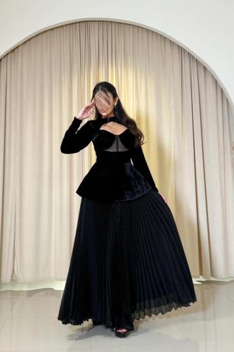 فستان سهرة جوخ جازار راقي جداً