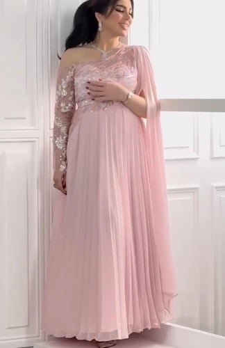 فستان سهرة شيفون راقي جداً