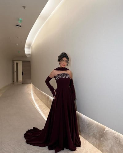 فستان سهرة باربي تفته تطريز راقي