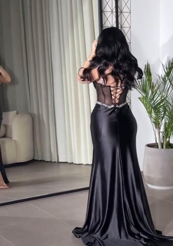 فستان سهرة تفته تطريز راقي جداً