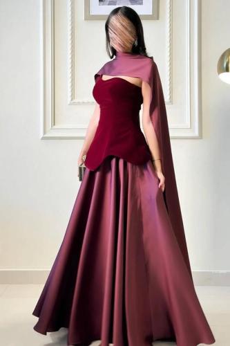 فستان سهرة جوخ تفته راقي جداً