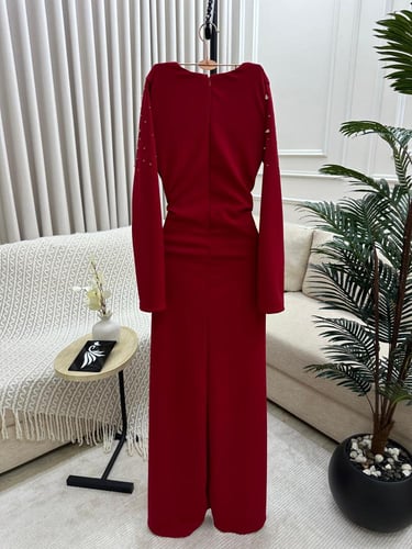 فستان كريب لكرا