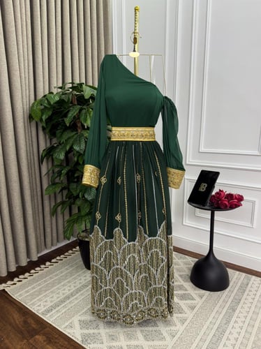 فستان الجوهرة هندي تطريز راقي