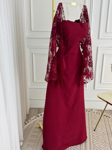 فستان برغندا