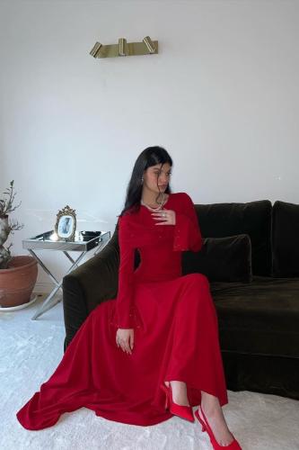 فستان ناعم مميزة باطلالة ساحرة