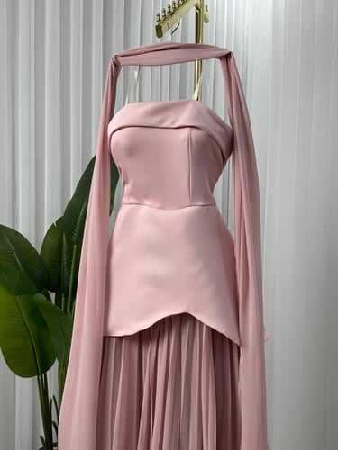 فستان سهرة باربي دمج جورجيت راقي