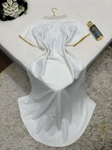 جلابية خام كريب بولستر طرز متألقة