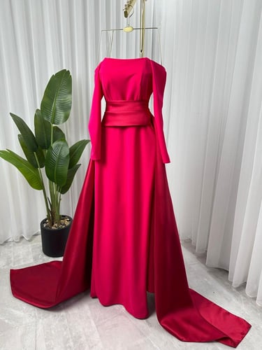 فستان كريب ميكادو راقي جدا