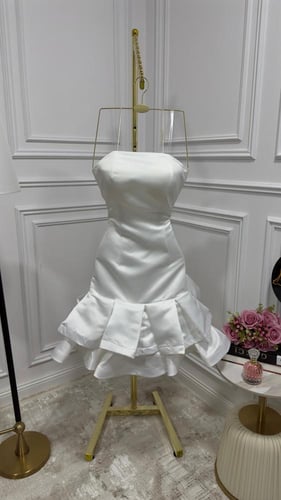 فستان سهرة تفته ناعم كوري راقي