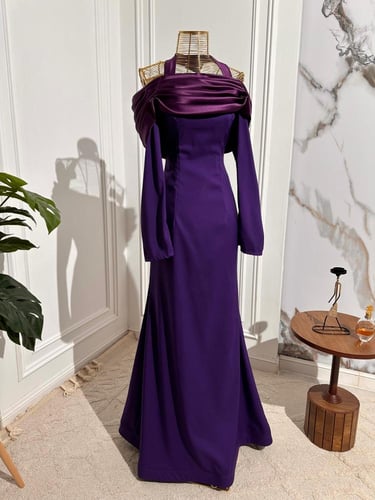 فستان سهره كريب راقي