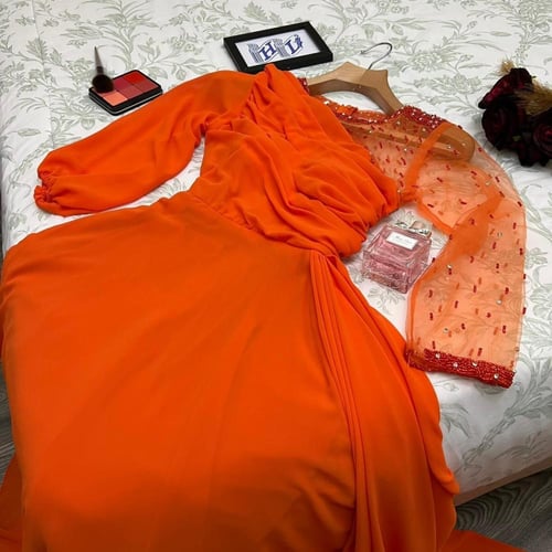 فستان اورنج جورجيت راقي