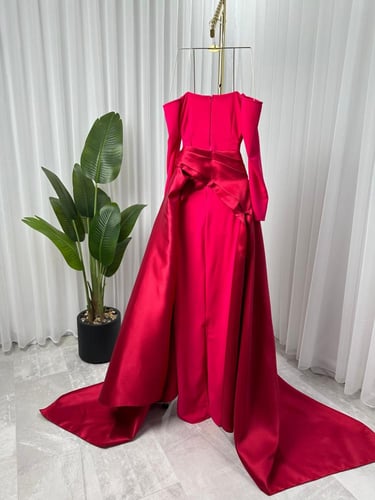 فستان كريب ميكادو راقي جدا