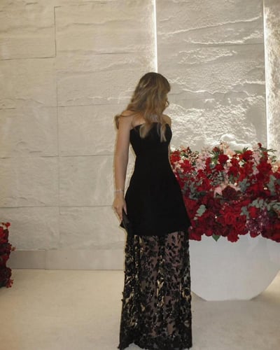 فستان سهرة باربي ترتر تشجير راقي جداً