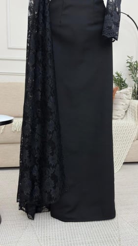 فستان سهره كريب باربي انيق جداً