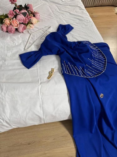 فستان باربي كلوش مطرز راقي