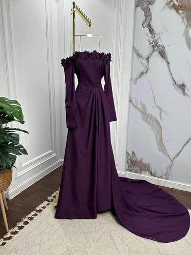 فستان ايانا المورد الأنيق